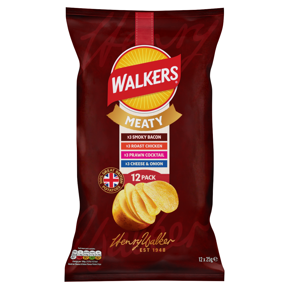 Walkers Meaty Pack 12 x 25g