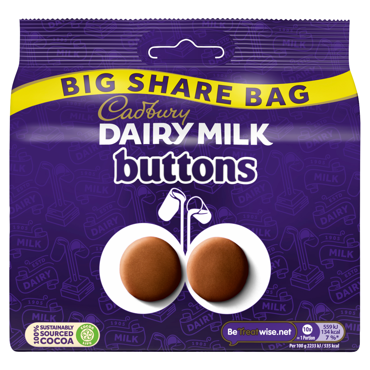 Cadbury Dairy Milk Buttons 184.8g
