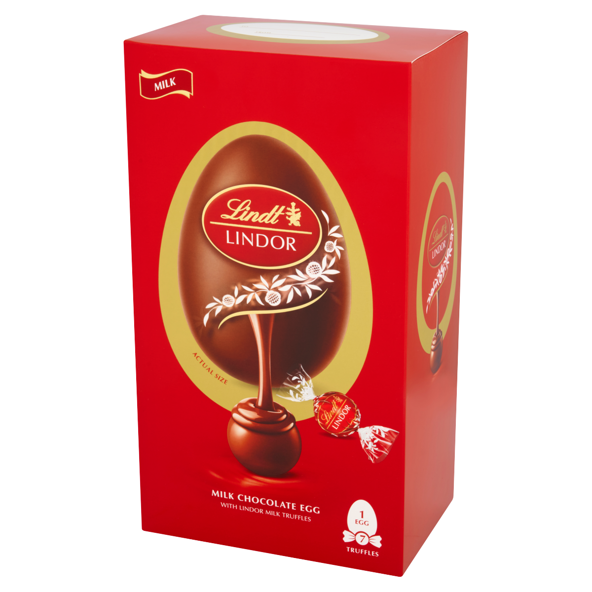 Lindt LINDOR MILK CHOCOLATE EGG WITH LINDOR MILK TRUFFLES 183g
