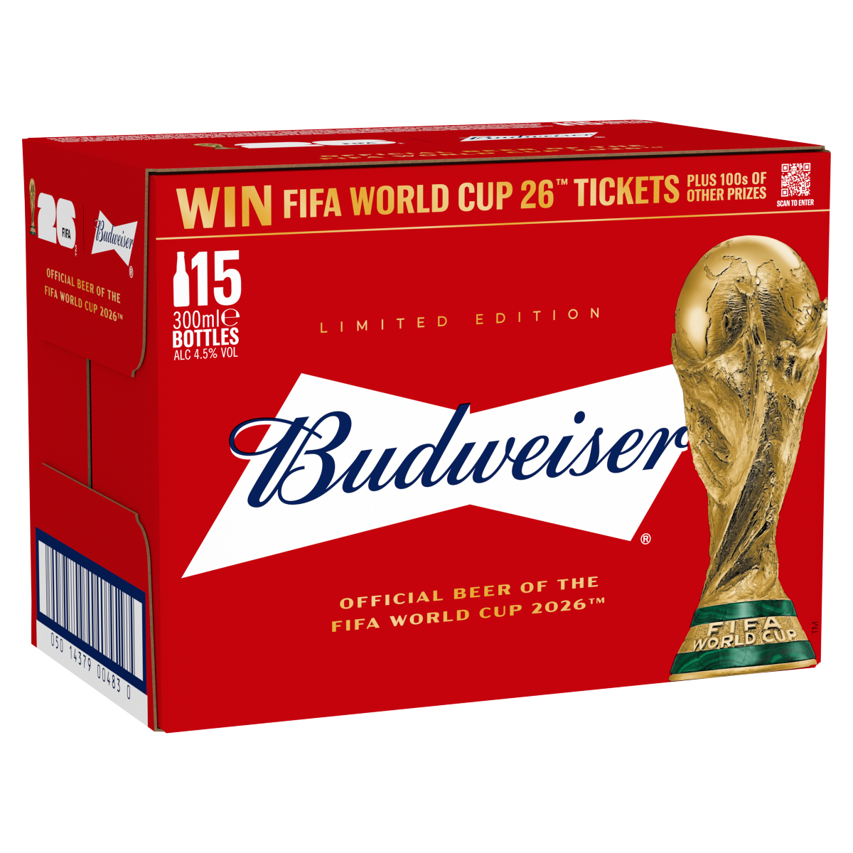 Budweiser Limited Edition Beer 15 x 300ml
