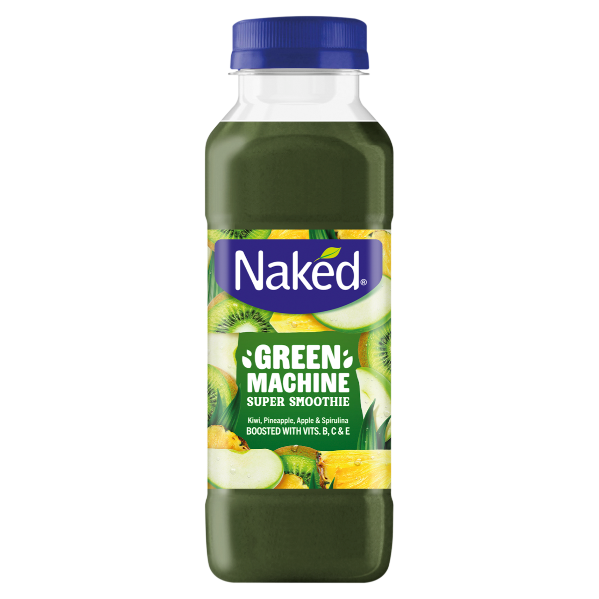Naked Green Machine Kiwi, Pineapple, Apple & Spirulina Super Smoothie 300ml