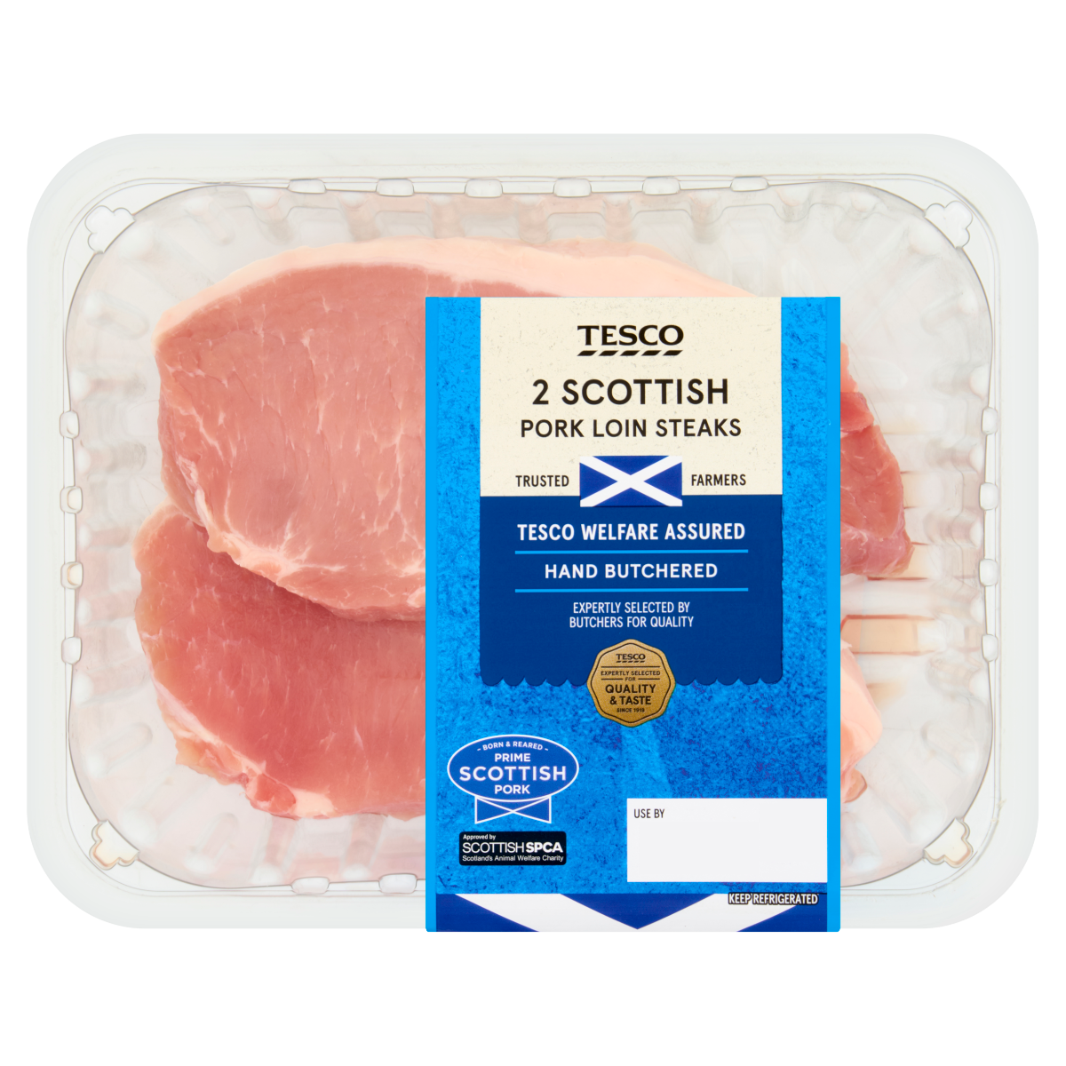 Tesco 2 Scottish Pork Loin Steaks 250g
