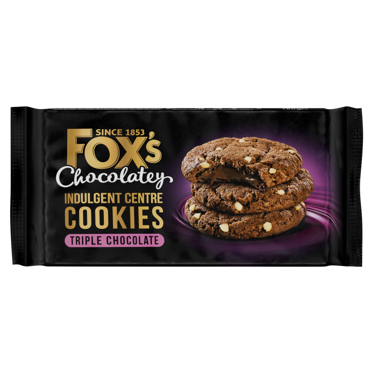 Fox’s Fabulous Indulgent Centre Cookies Triple Chocolate 160g