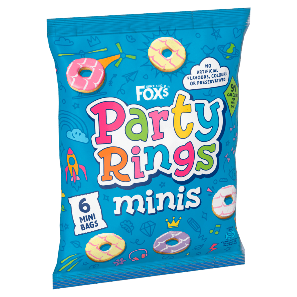 Fox’s Minis Party Rings 6 x 21g