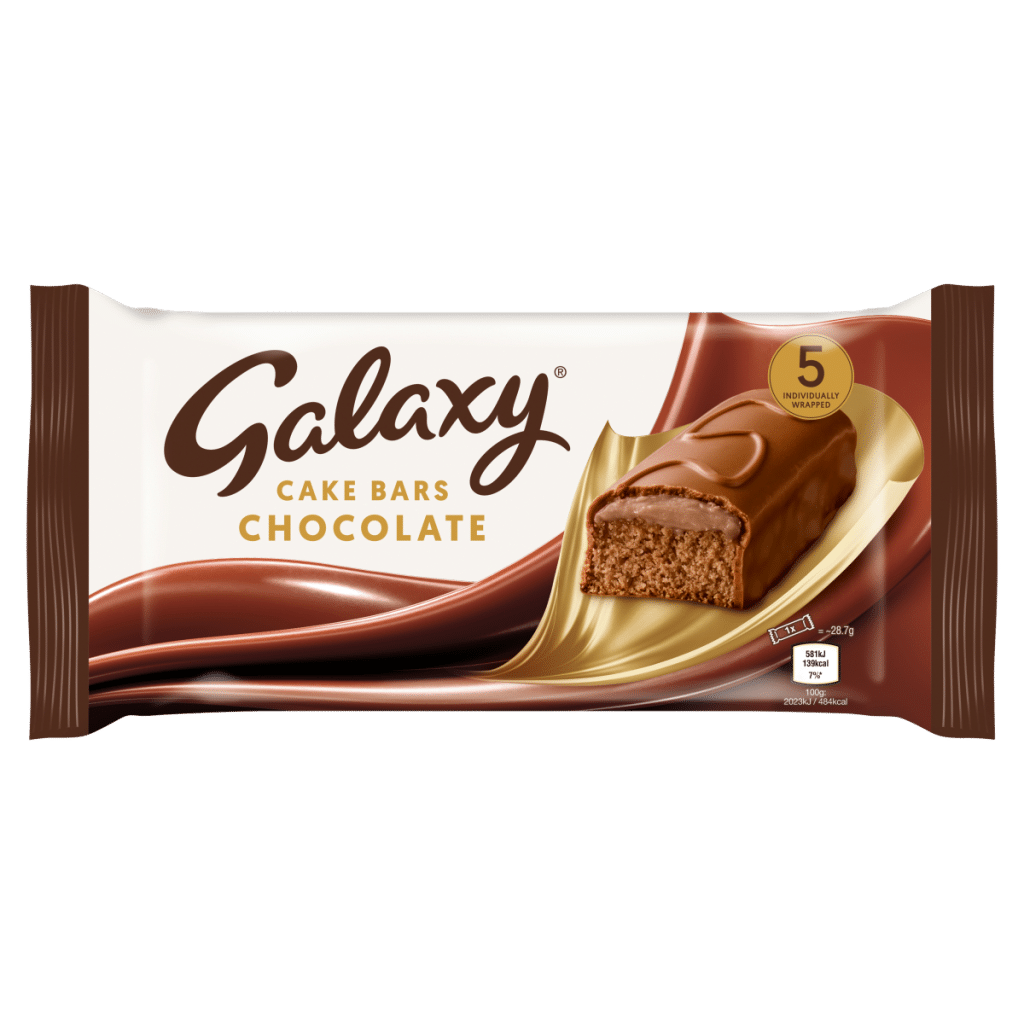 Galaxy 5 Cake Bars Chocolate