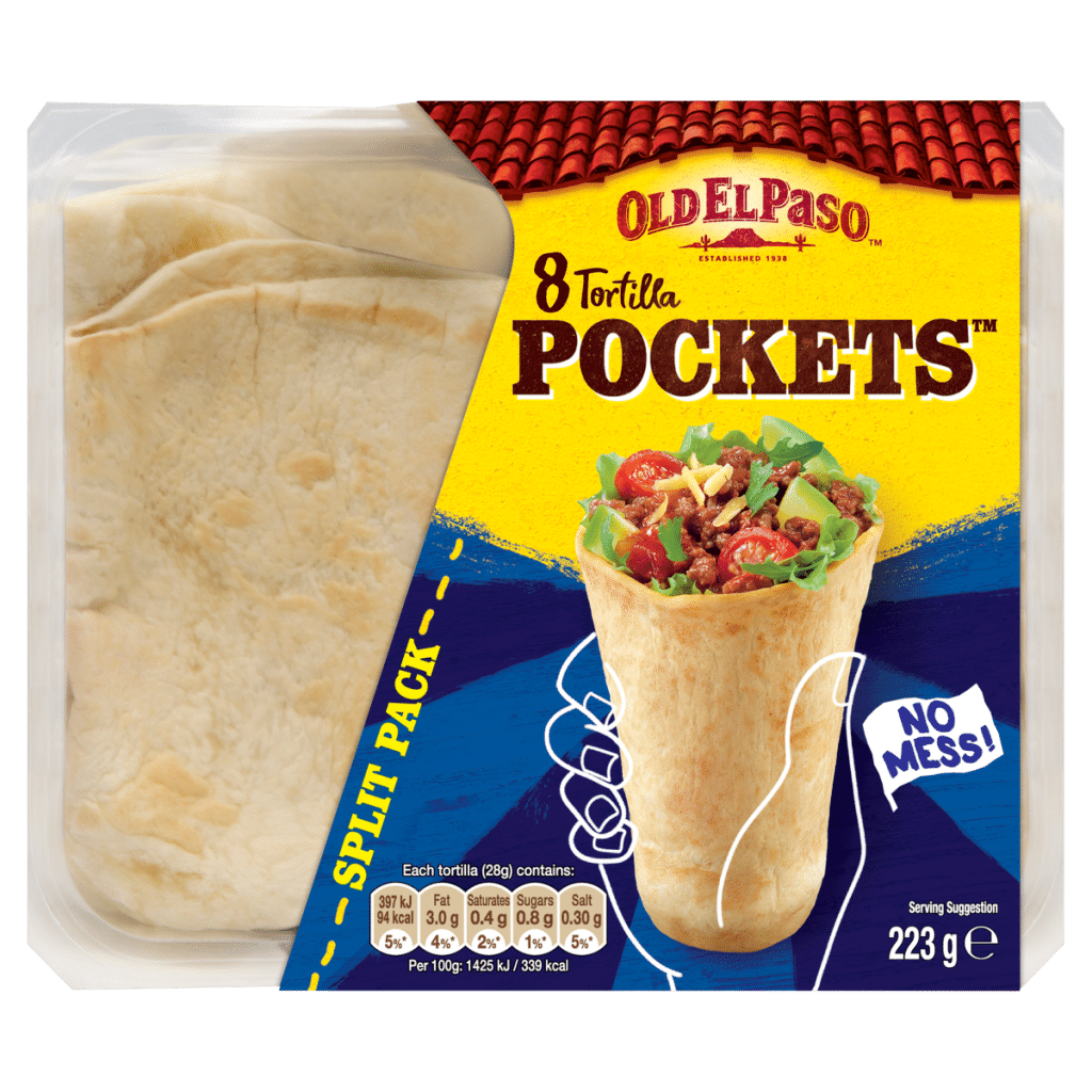 Old El Paso 8 Tortilla Pockets 223g