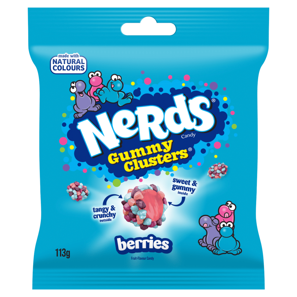 Nerds Berries Fruit-Flavour Candy Gummy Clusters 113g