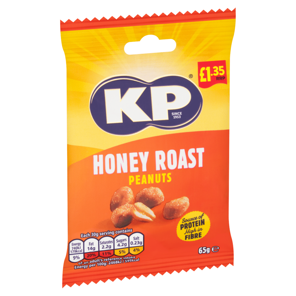 KP Honey Roast Peanuts 65g