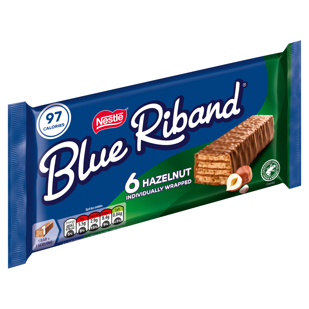 Blue Riband Hazelnut 6 x 18g (108g)