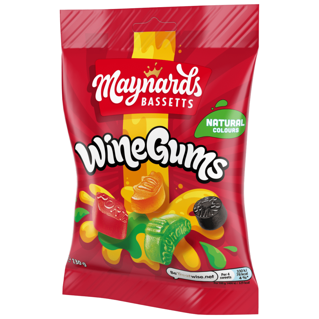 Maynards Bassetts Wine Gums Sweets Sharing Bag 130g