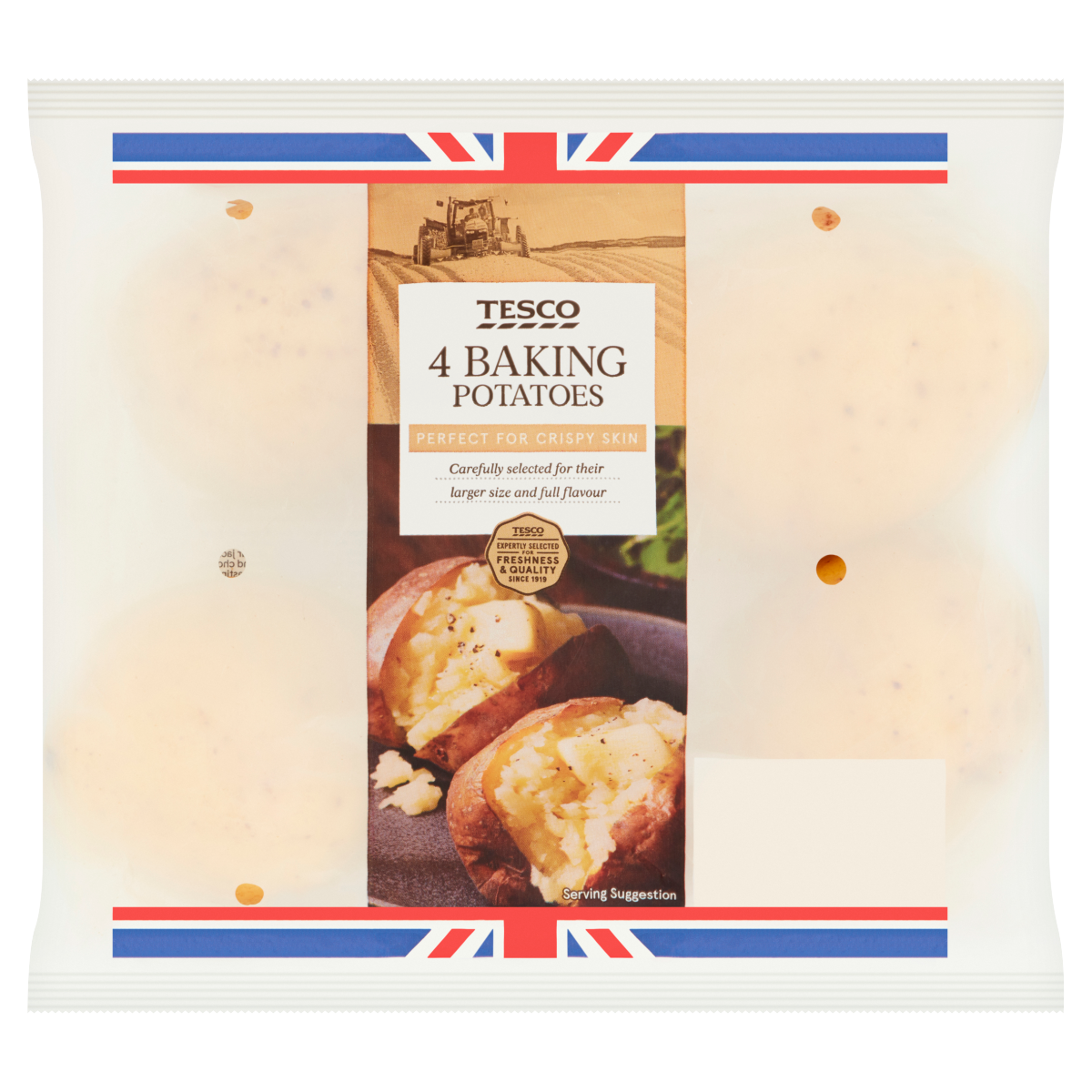 Tesco 4 British Baking Potatoes