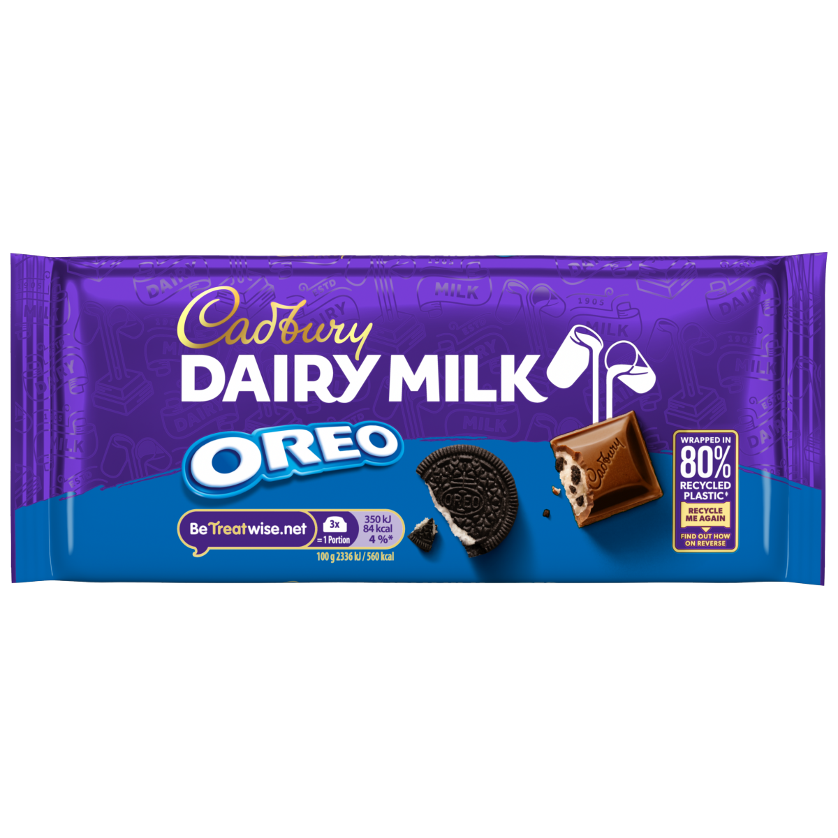 Cadbury Dairy Milk Oreo Chocolate Bar 120g