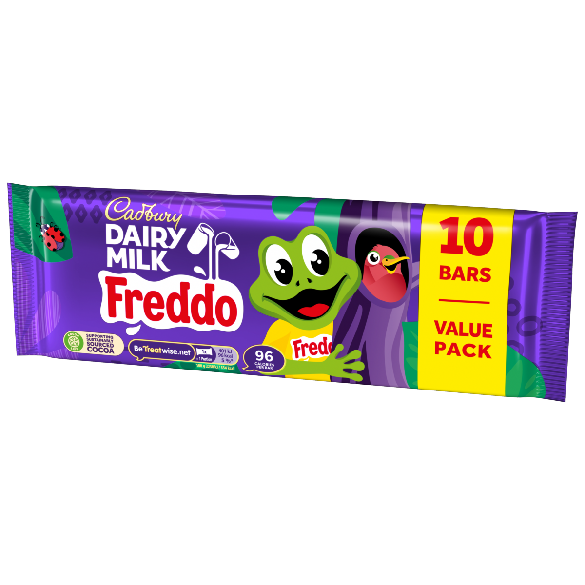 Cadbury Dairy Milk Freddo Chocolate Bar 10 Pack Multipack 180 g (10 x 18g)