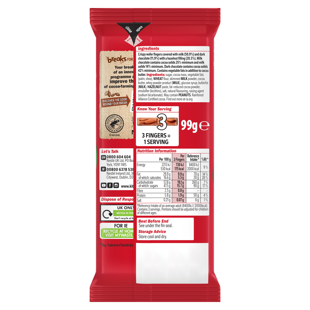 KitKat Hazelnut 99g