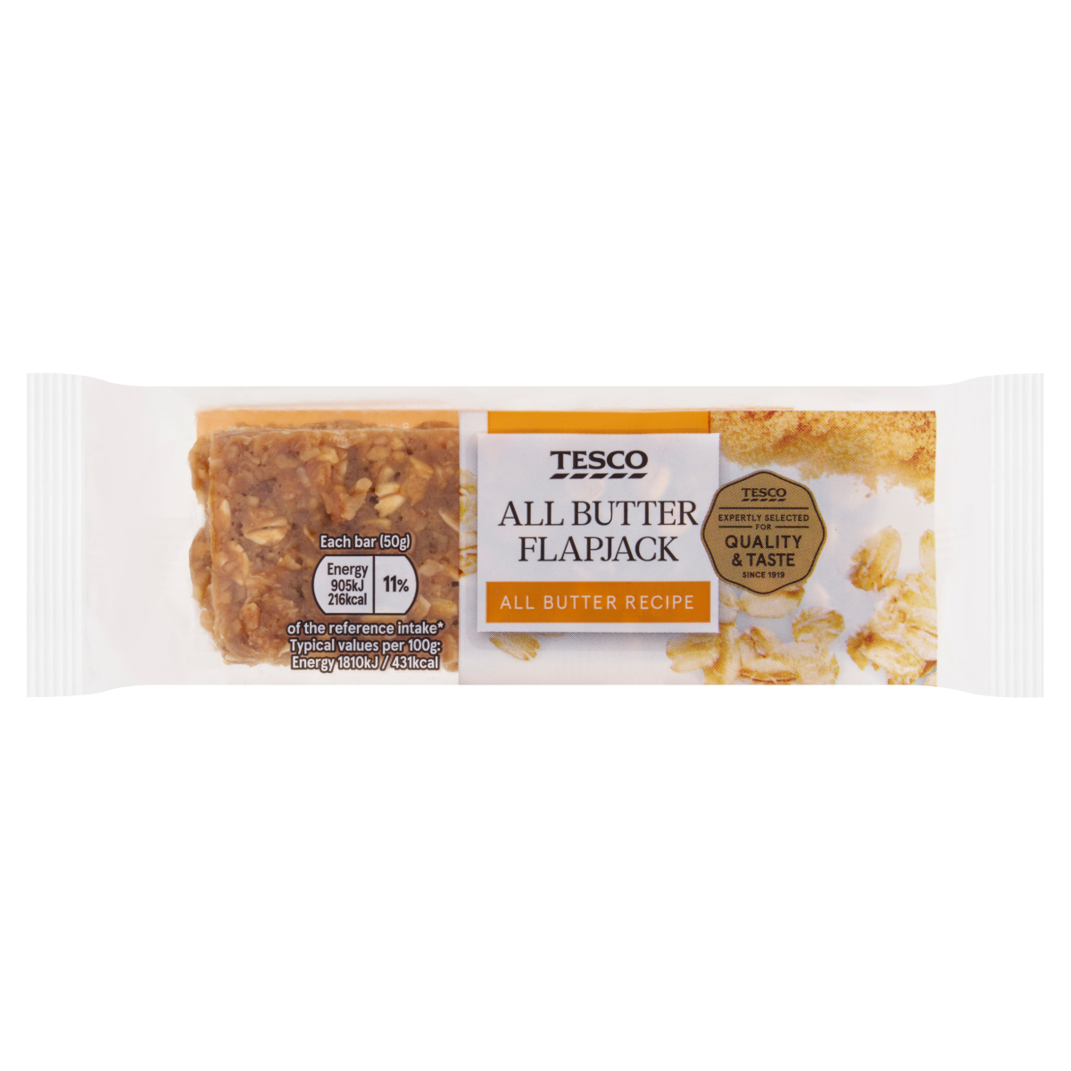 Tesco All Butter Flapjack 50g