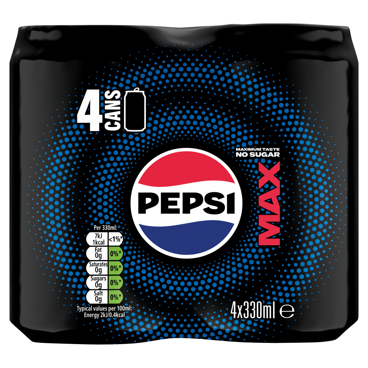 Pepsi Max 4 x 330ml