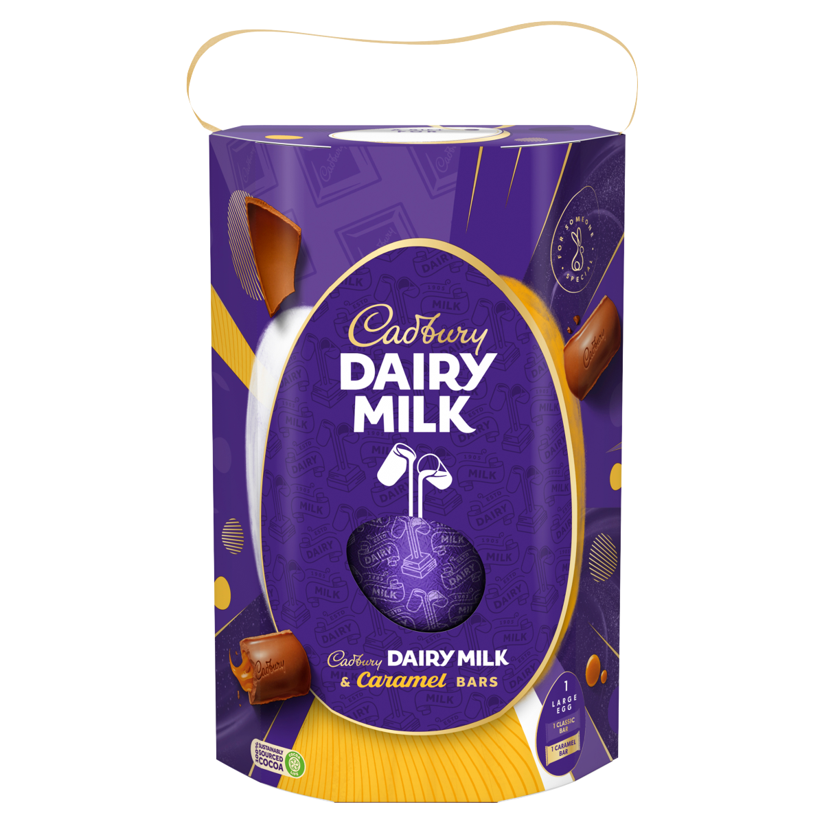 Cadbury Dairy Milk & Caramel Bars 245g