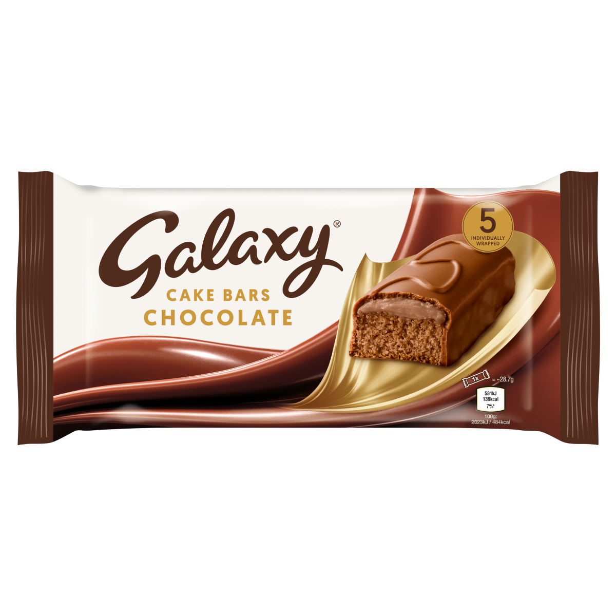 Galaxy 5 Cake Bars Chocolate