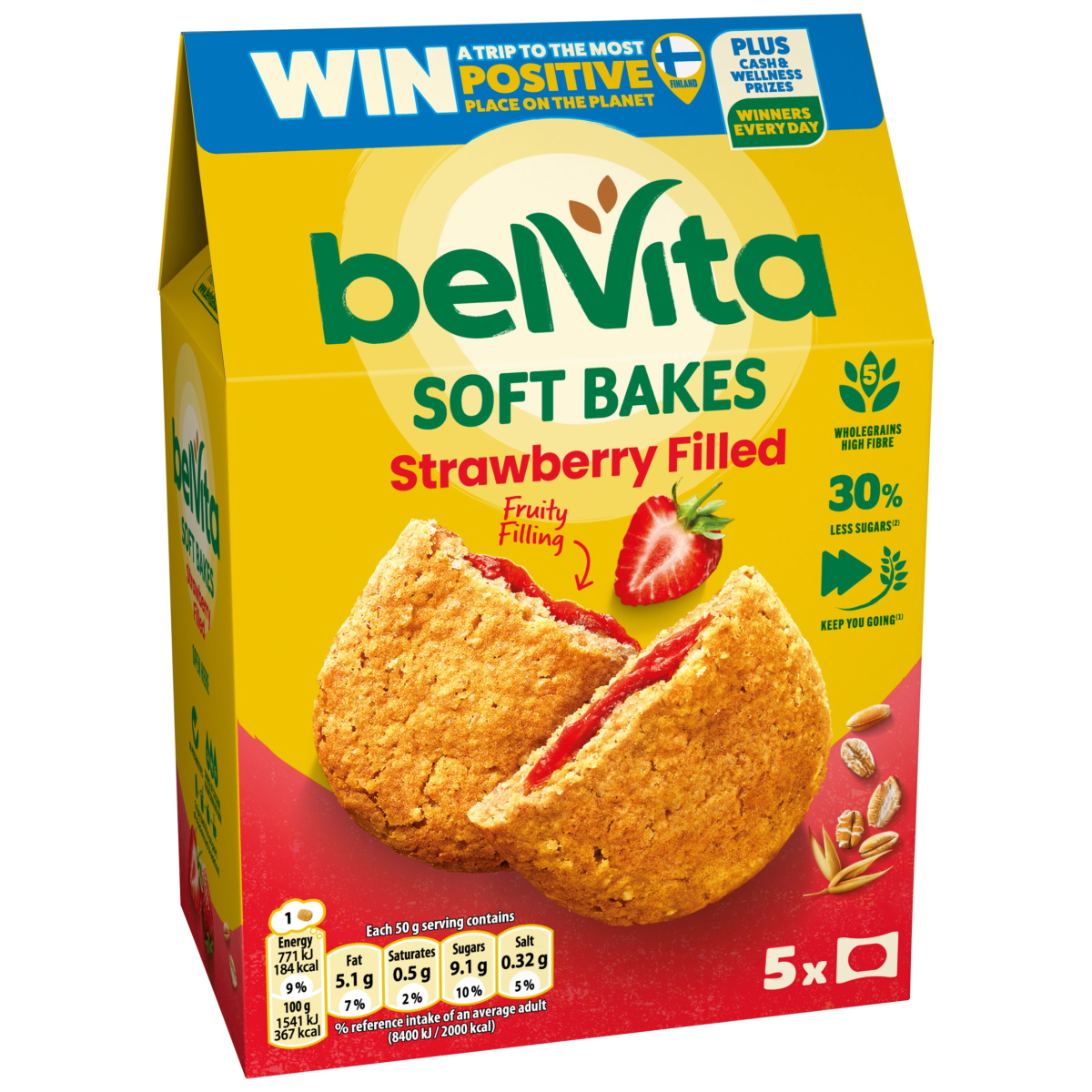 Belvita Breakfast Strawberry Biscuits-breakfast 250 Gr