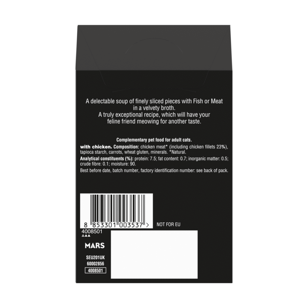 SHEBA Soup Adult Wet Cat Food Pouch with Chicken 4 x 40g