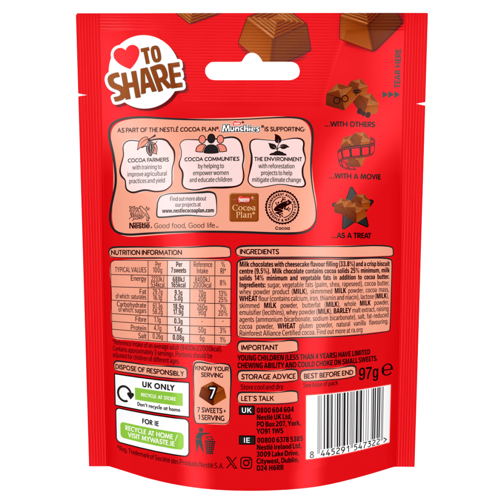 Munchies Vanilla Cheesecake Flavour 97g