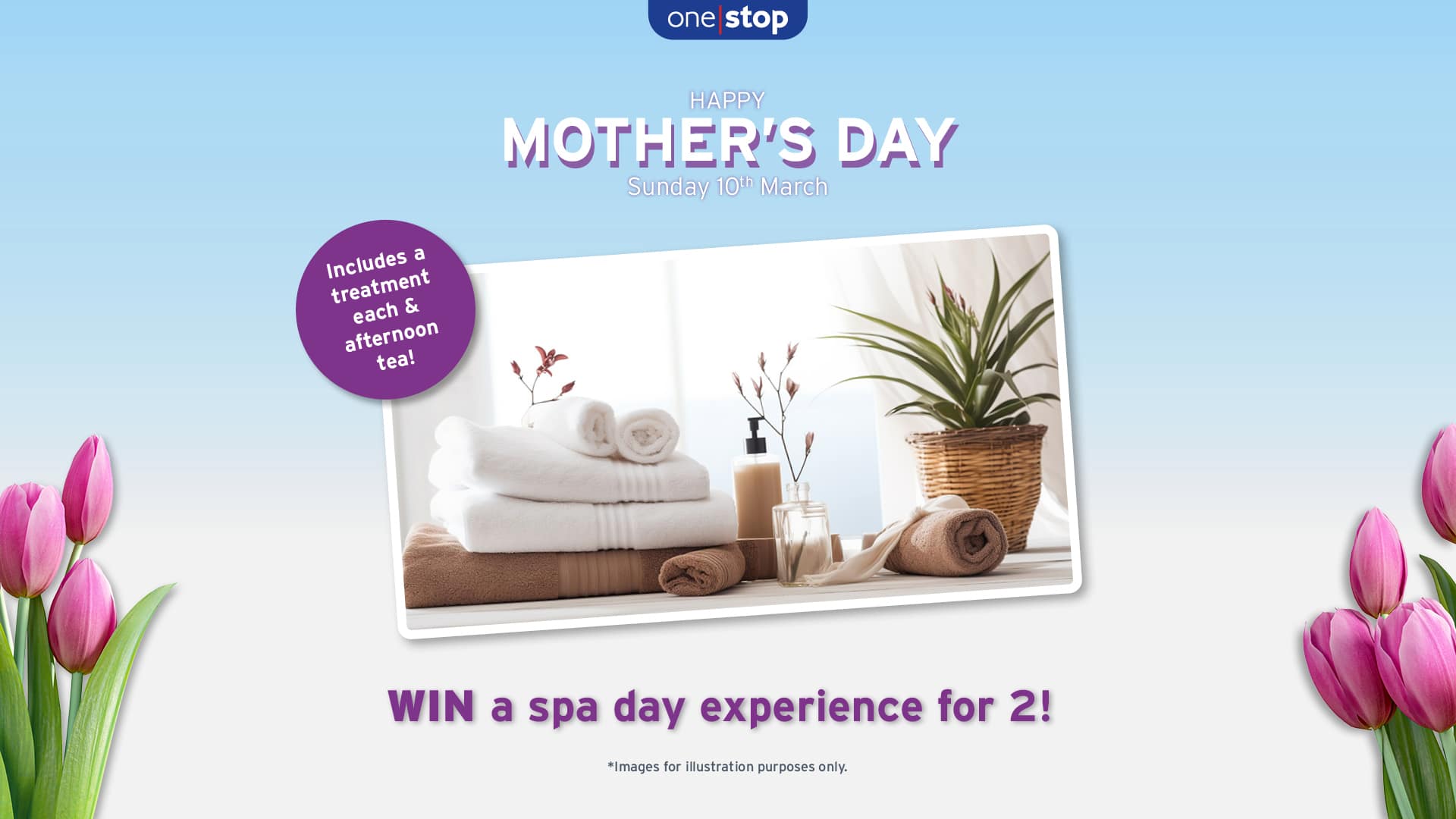 WIN a spa experience for two (including treatments!) this Mother’s Day with One Stop!