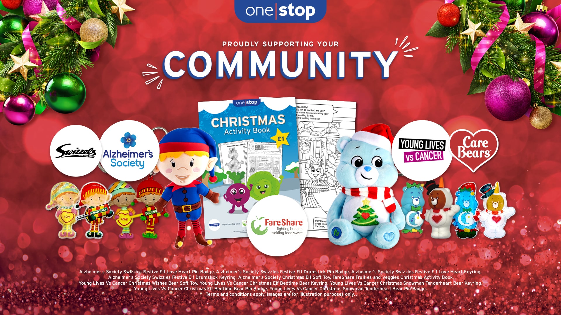 One Stop launches Christmas merchandise to support multiple charity partners!