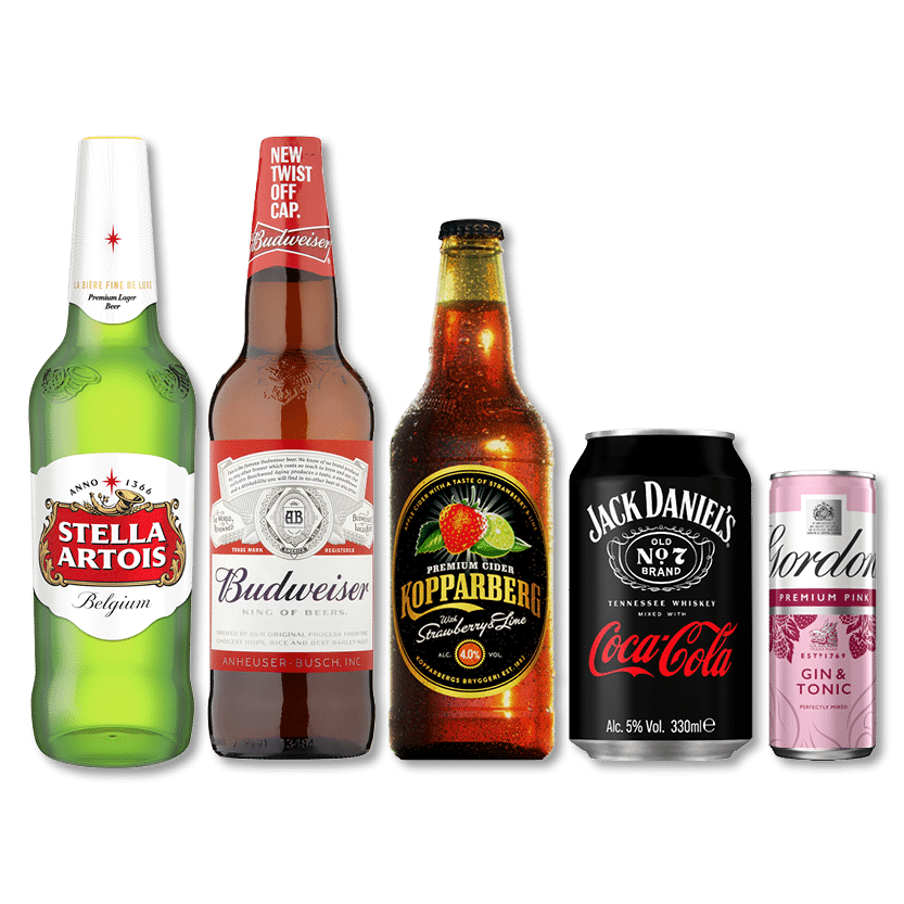 Enjoy 3 of your favourite bottles & cans just for £9