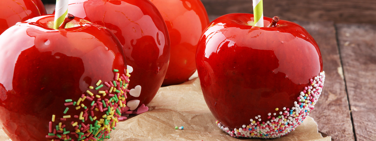 Sweet toffee apples
