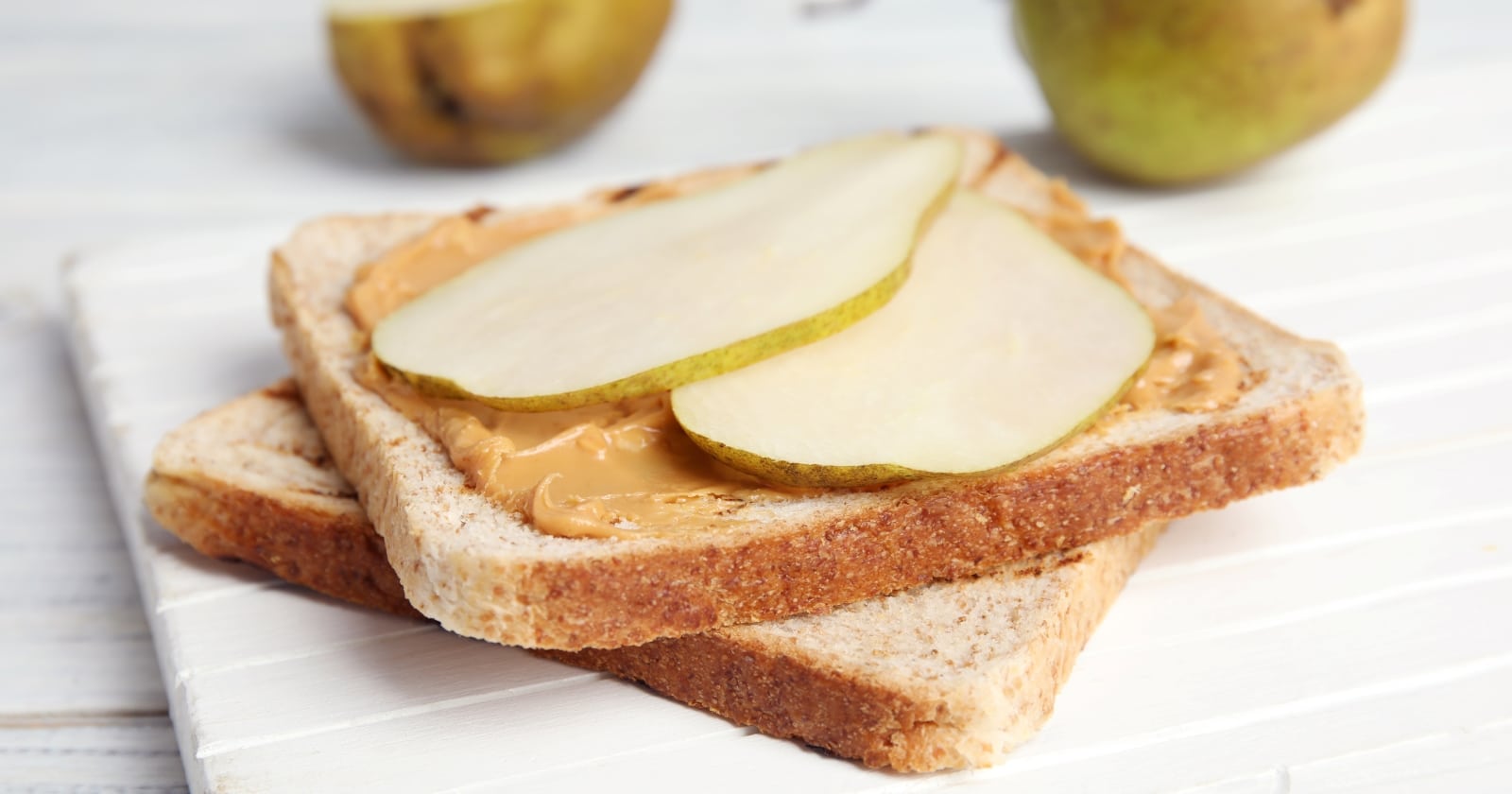 Peanut Butter Pear Sandwiches