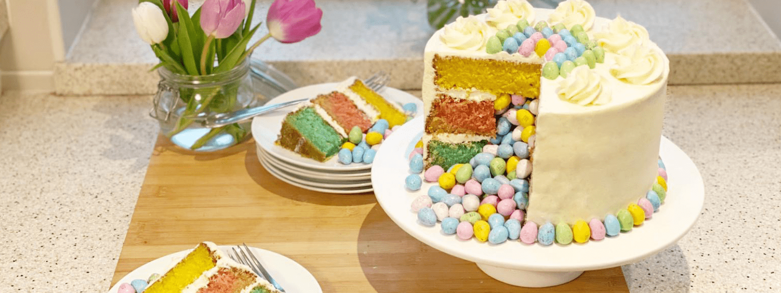 Easter Piñata Cake