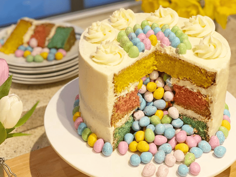 Easter Piñata Cake