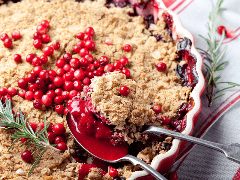 Christmas Pudding Crumble