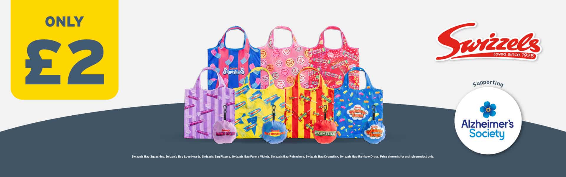 One Stop sell Swizzles merchandise to raise money for Alzheimer’s Society