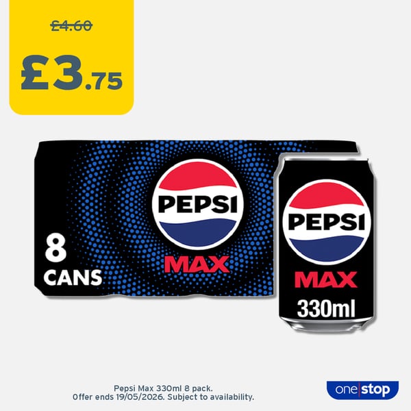 P3B – Pepsi Max 8pk