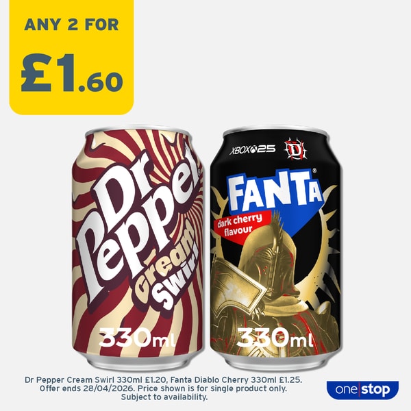 P2C – Dr Pepper / Fanta 330ml