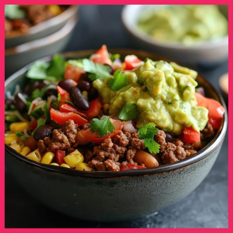 Summer Recipie Image_Beef Burrito Bowl_1000x1000px