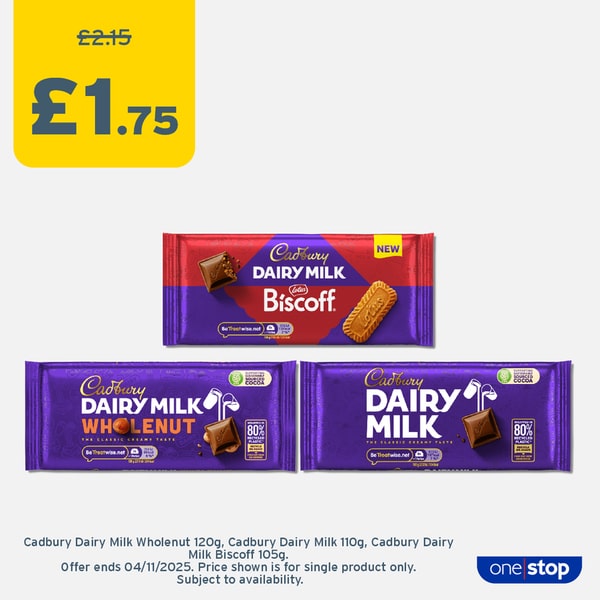 P9B – Cadbury Bars x3