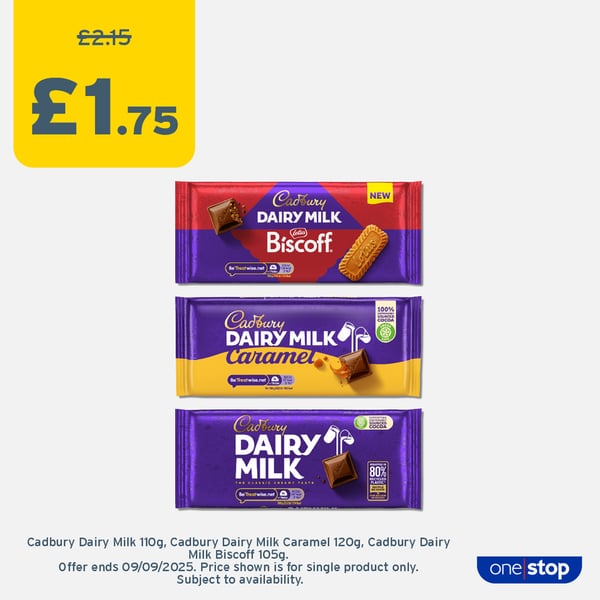 P7B – Cadbury Bars