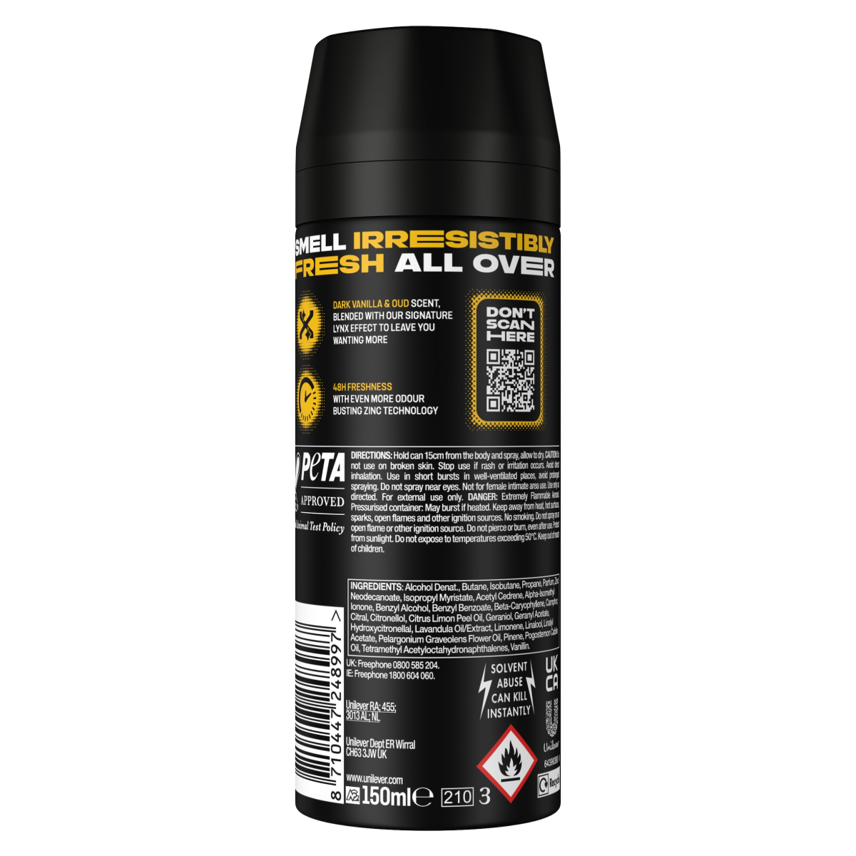 Lynx  Aerosol Body Spray Gold 150 ml