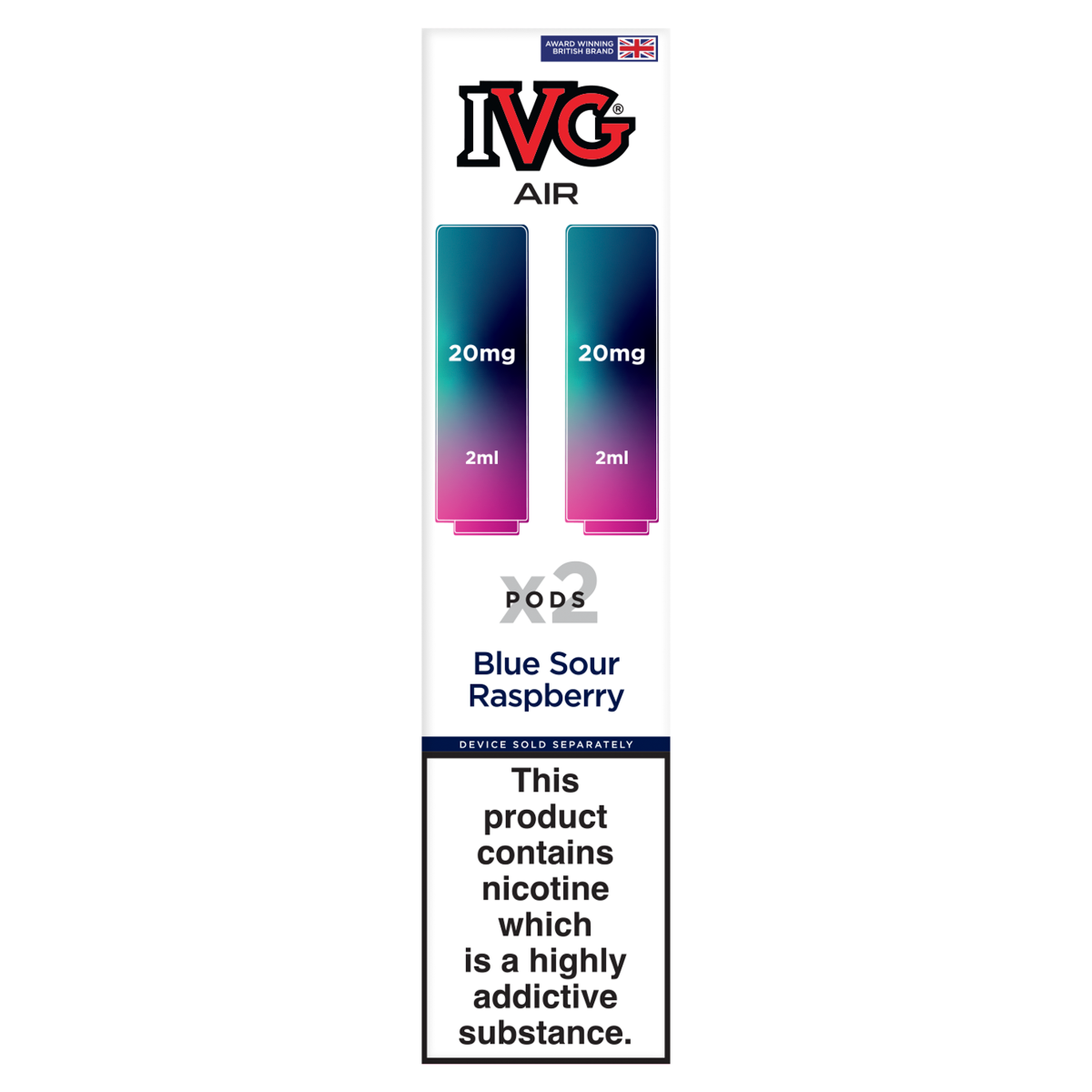 IVG Air 2 Blue Sour Raspberry Pods