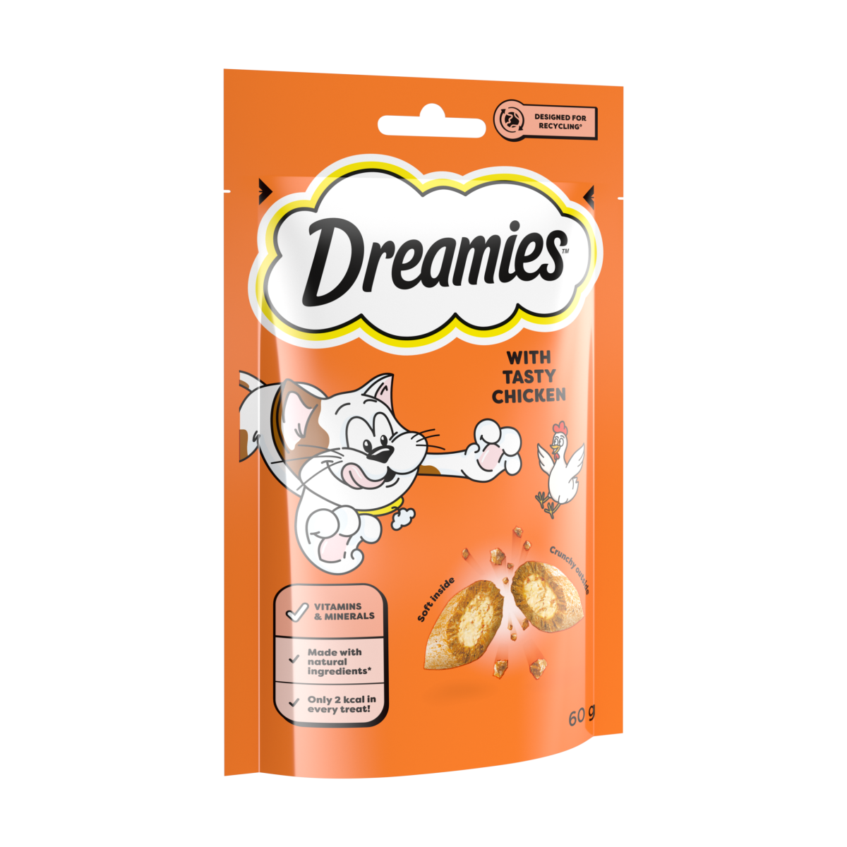 DREAMIES™ Cat Treat Biscuits with Chicken 60g
