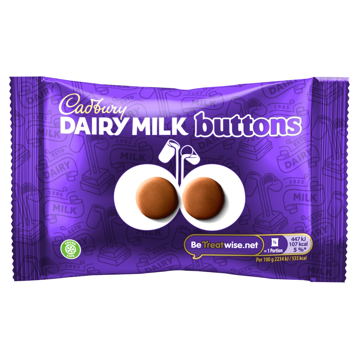Cadbury Dairy Milk Chocolate Buttons Bag 40g