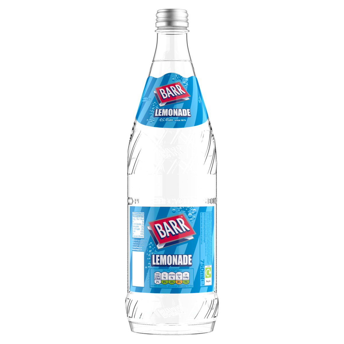 Barr Lemonade 750ml Glass Bottle