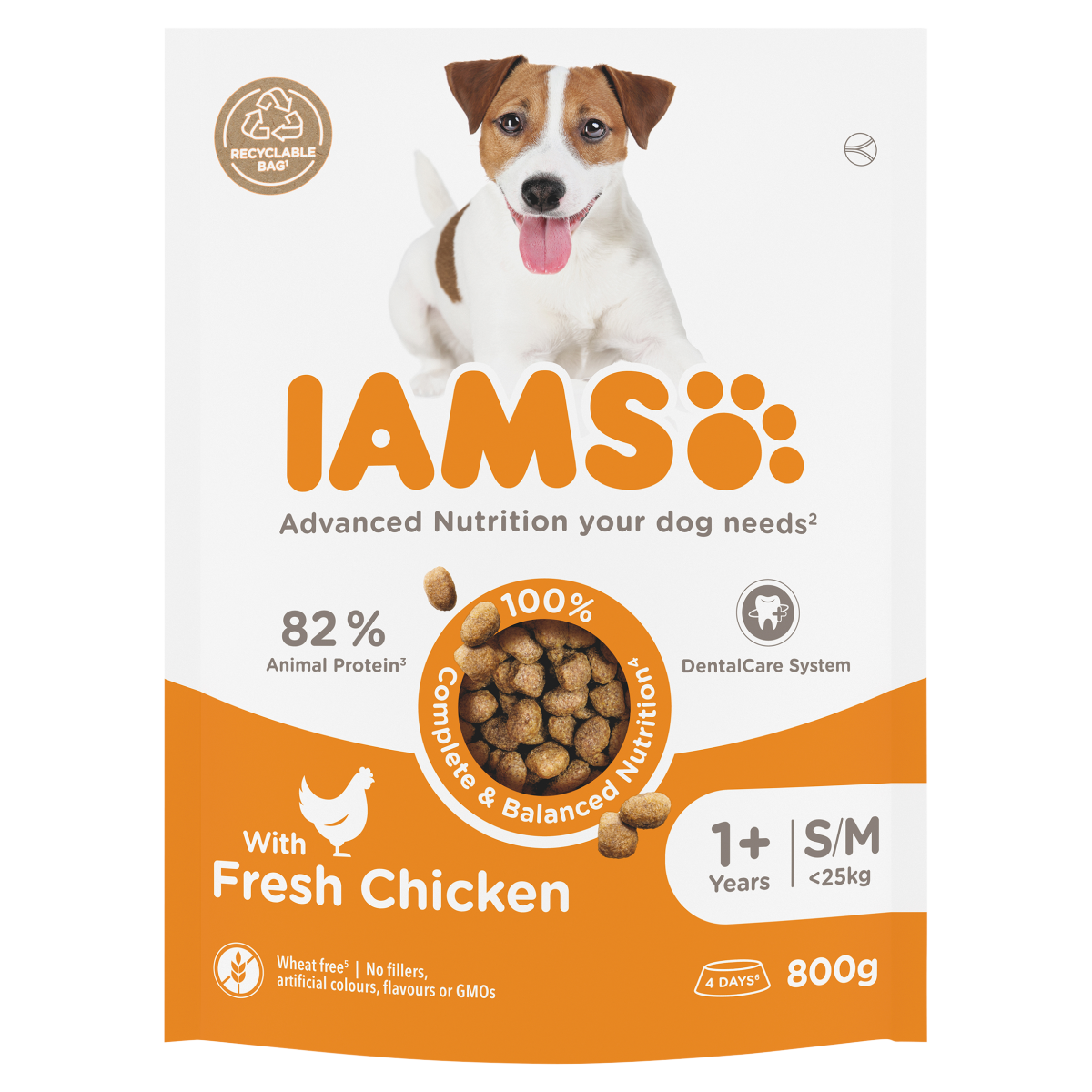 Iams with Fresh Chicken 1+ Years 800g