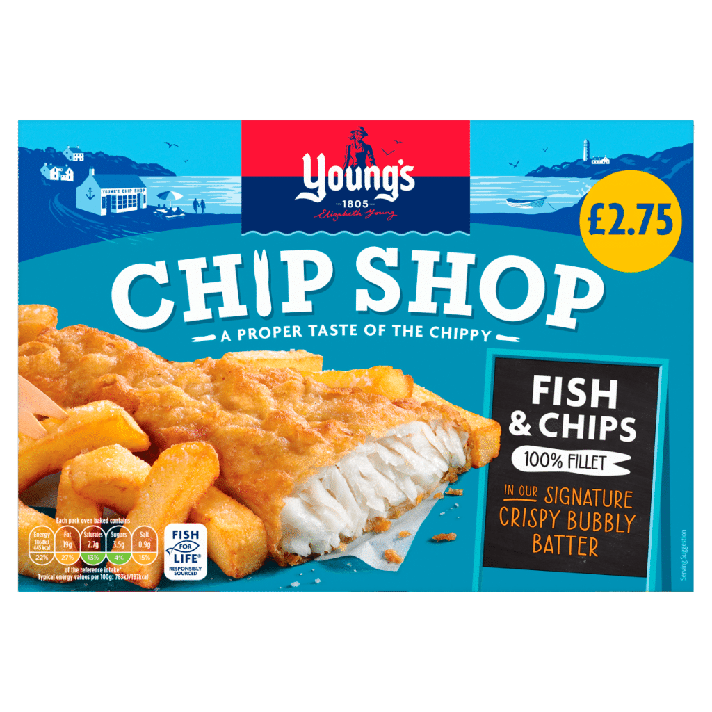 Young’s Chip Shop Fish & Chips 100% Fillet 300g
