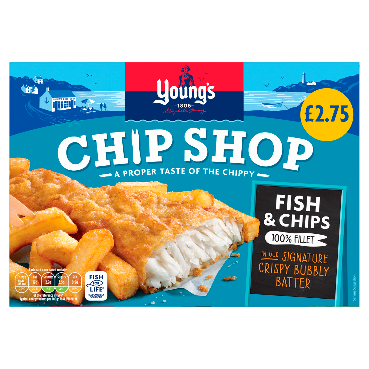 Young’s Chip Shop Fish & Chips 100% Fillet 300g