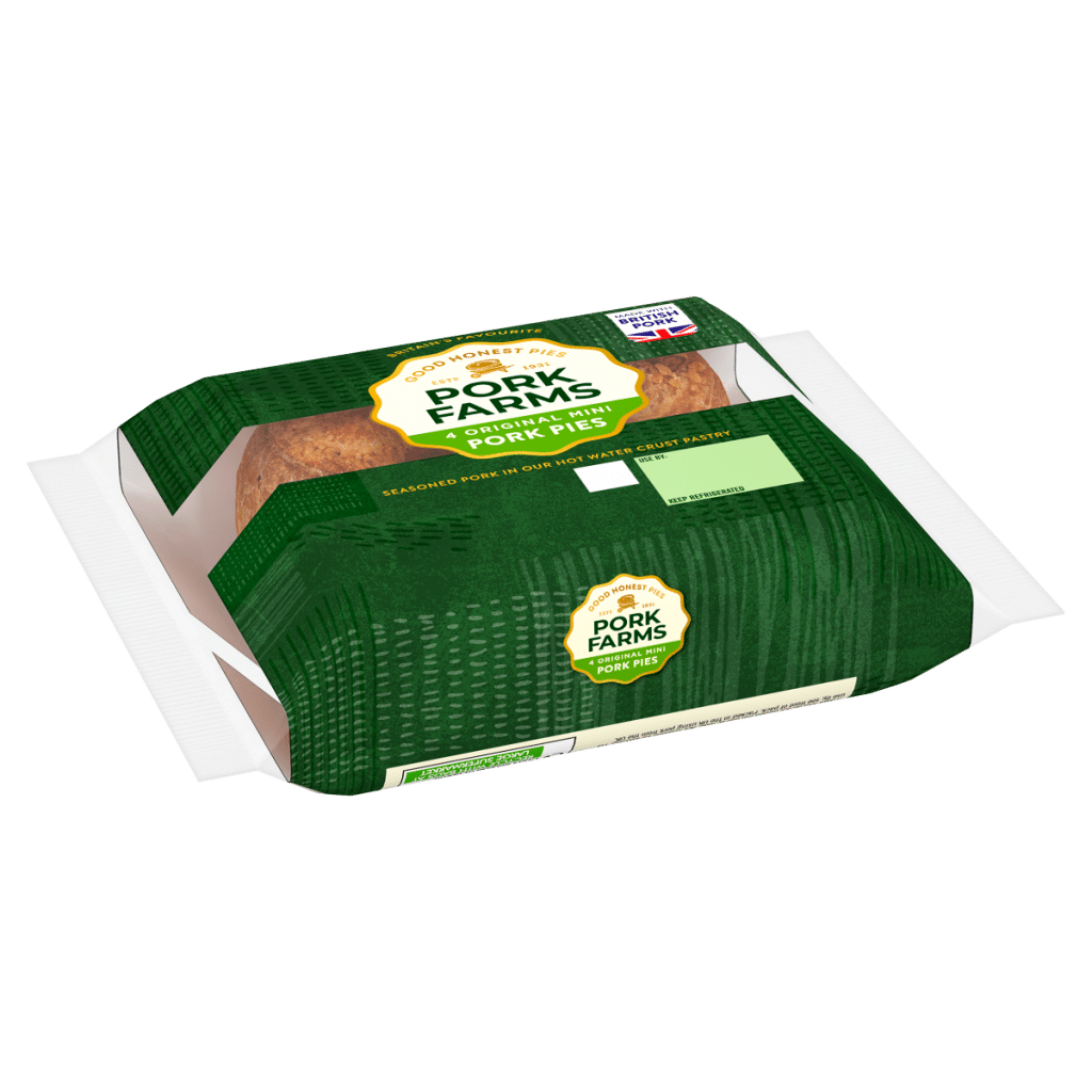 Pork Farms 4 Original Mini Pork Pies 200g