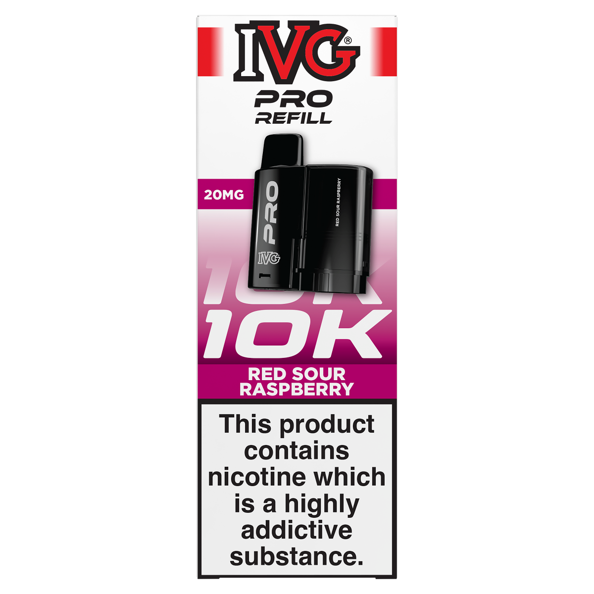 IVG Pro Refills Red Sour Raspberry 20mg/ml