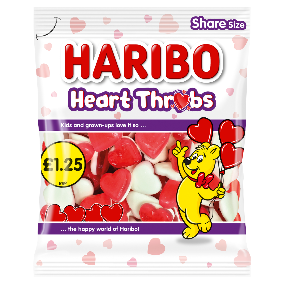 HARIBO Heart Throbs 140g